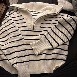 Z Supply Black and White Knit Sweater